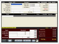 Sales Screen