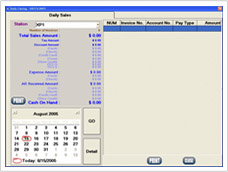 Daily Closing Screen
